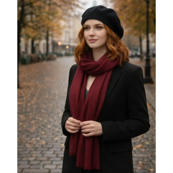 Beret czarny elegancki do codziennego noszenia i stylizacji