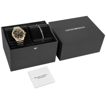 Zegarek Męski Emporio Armani Dario Chronograph AR80084SET + BOX