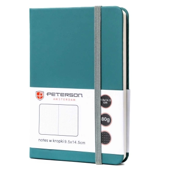 Notes notatnik planer A6 mały Peterson journal twarda oprawa w kropki