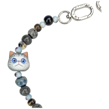 Zawieszka Nimmy New Big Eye Cute Pets 2.0 na torebkę - szara