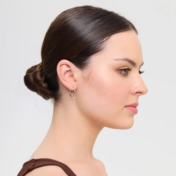Srebrne kolczyki koła rodowane 18mm do codziennego noszenia