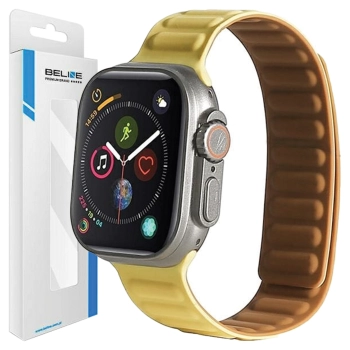 Beline pasek Apple Watch Magnetic38/40/41mm żółty /yellow