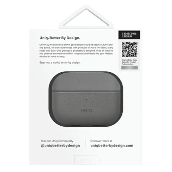 UNIQ etui Lyden DS AirPods Pro 2 gen(2022/2023) szaro-czarny/charcoal grey-black
