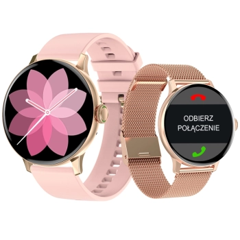 Smartwatch Damski GIEWONT Złoto do Codziennego Noszenia