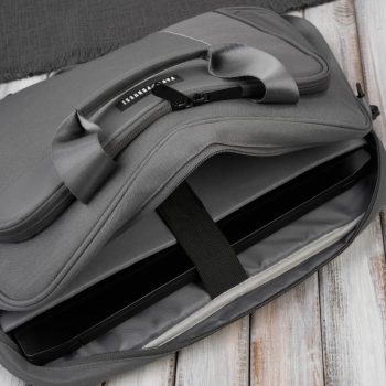 Torba na laptopa materiałowa unisex lekka do ręki na ramię