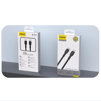 Kabel Dudao L9C 65W USB-C - USB-C 2m - czarny