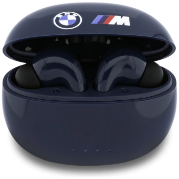 Słuchawki Bluetooth TWS BMW Printed Logo granatowy