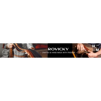Pasek męski ze skóry ekologicznej z klasyczną klamrą - Rovicky