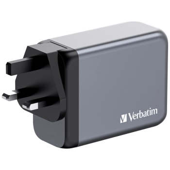 Verbatim Ładowarka sieciowa GaN 200W3xUSB-C/USB-A + Adapter EU/UK/US GNC-200 32204