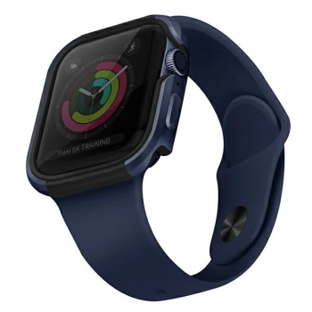 UNIQ etui Valencia Apple Watch Series4/5/6/SE 40mm. niebieski/atlantic blue